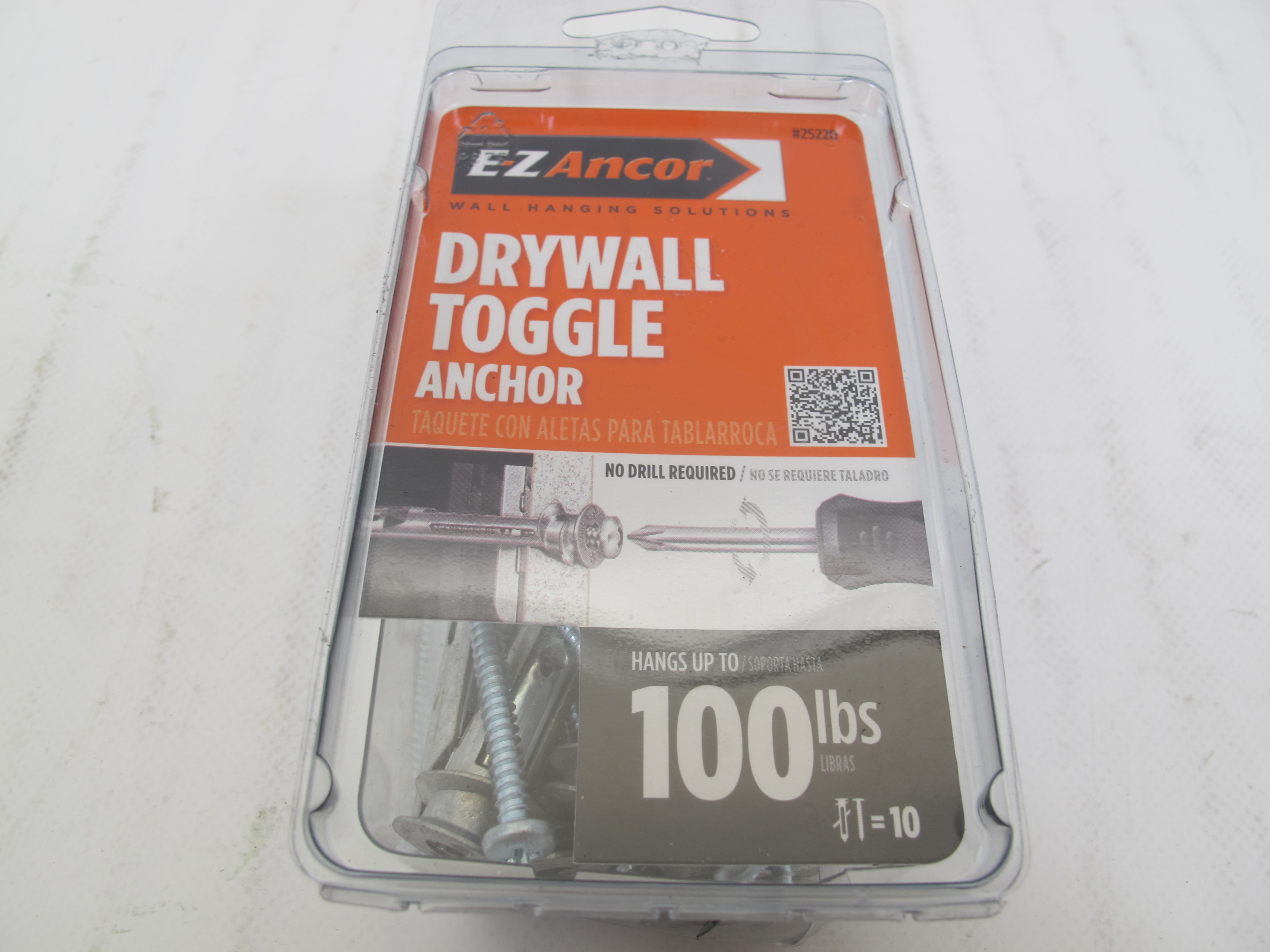 ITW Brands EZ Ancor Drywall Toggle Anchor Pack of 10 92097252202 eBay